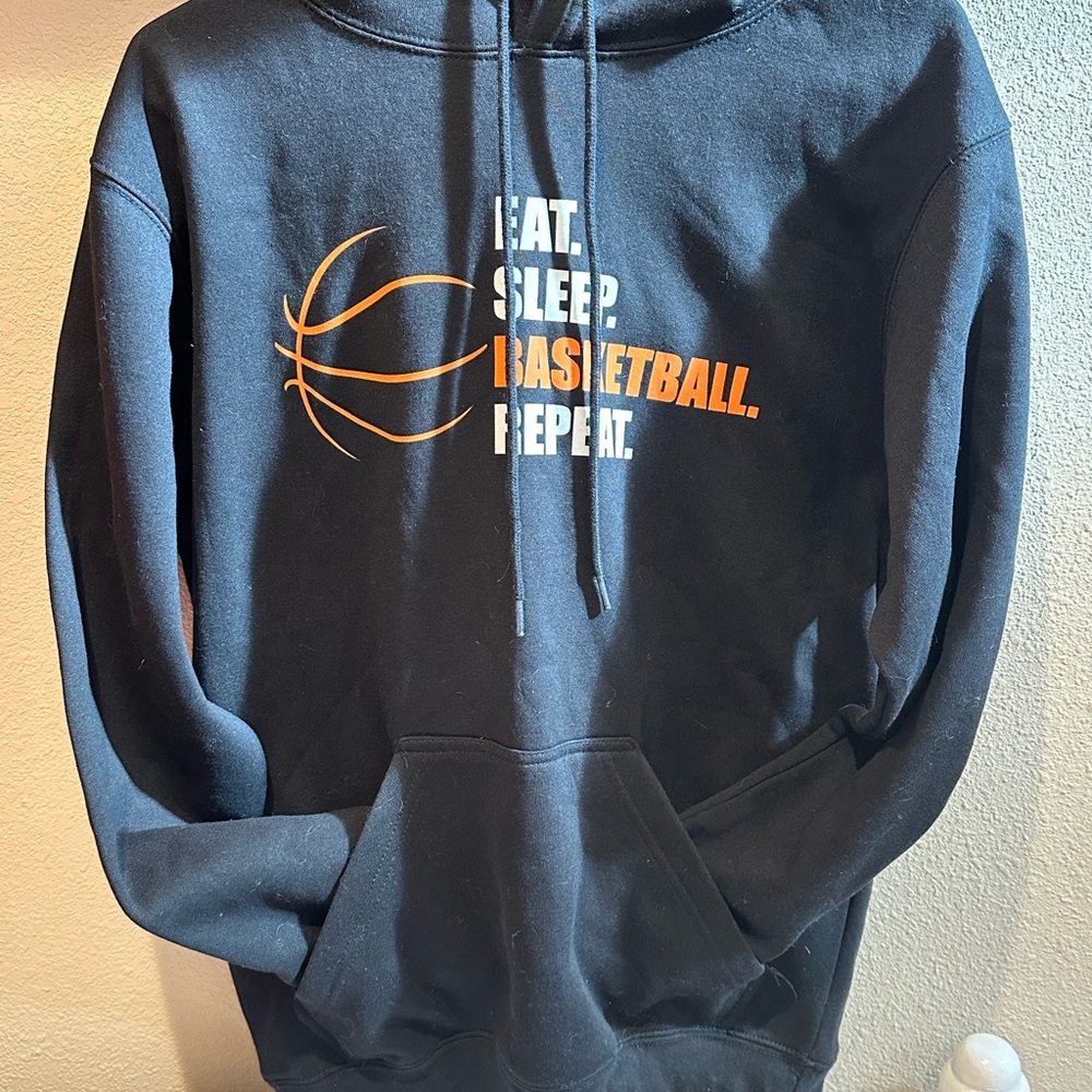 Eat Sleep Basketball Black Hoodie